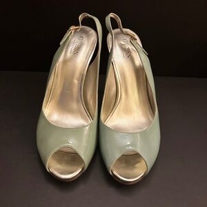GUESS Sling-back Stiletto Peep-toe Heels